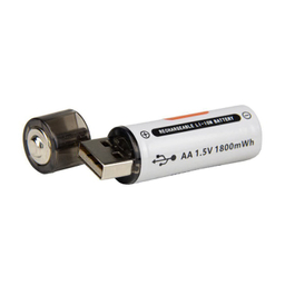 باتری قلمی شارژی آکو سری USB کد AA-01 بسته 2 عددی