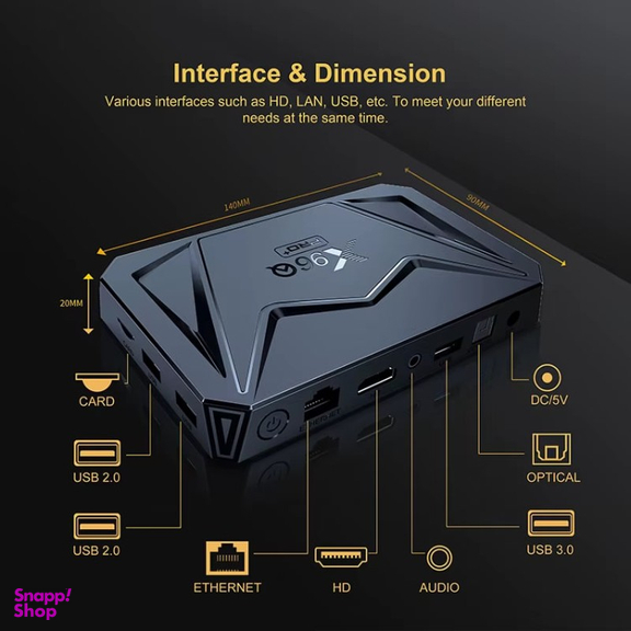 آندروید باکس X96Q Pro Plus مدل H728 حافظه 64 گیگا بایت