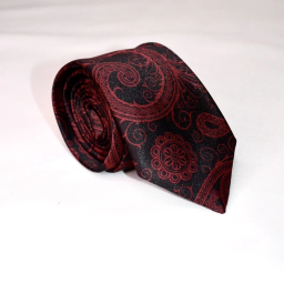 ست کراوات و دستمال جیب مردانه آیکت مدل بته جقه محو کد z1