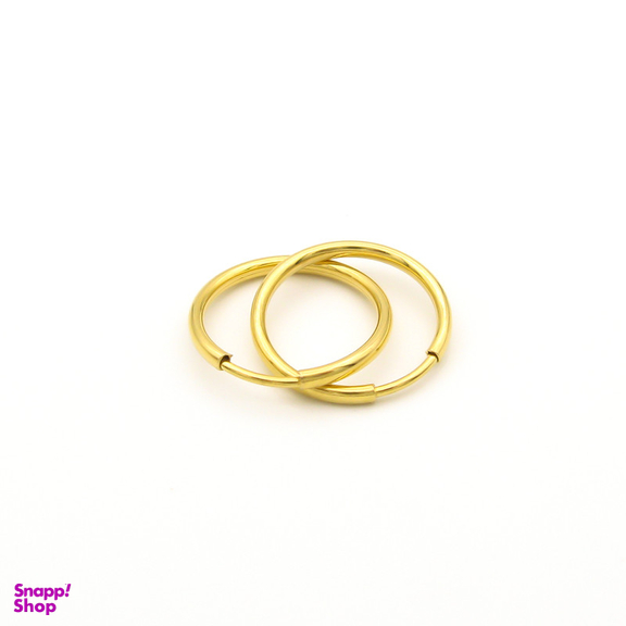 گوشواره طلا 18 عیار زنانه کاپانی مدل حلقه ای کد KE013