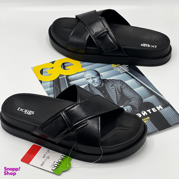 صندل مردانه دوریس مدل پدرام طبی کد 02 رنگ مشکی