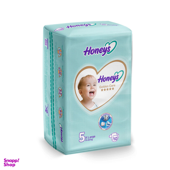 پوشک بچه هانیز سایز 5 بسته 10 عددی