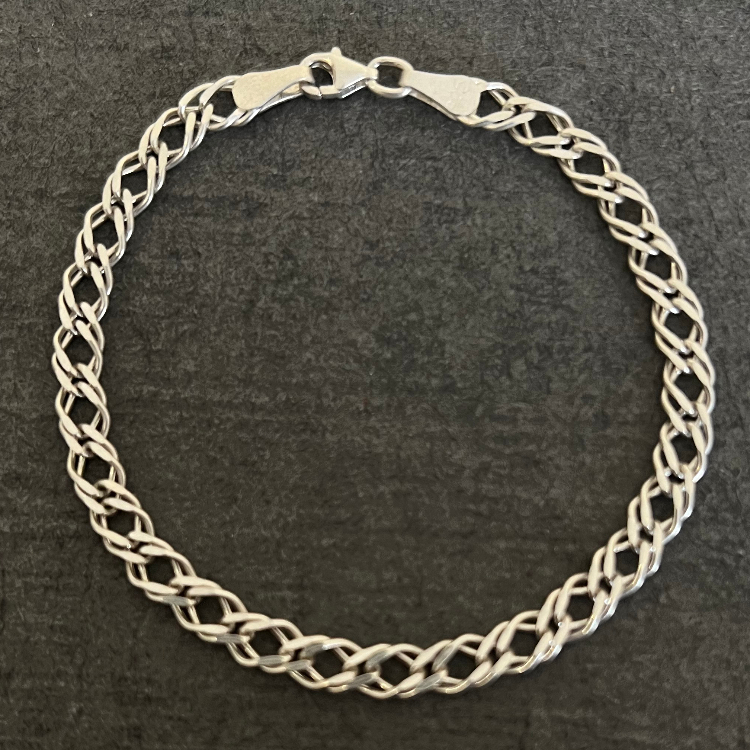 دستبند نقره زنانه گیرا مدل کارتیه دوبل G0592