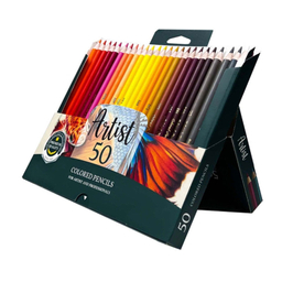 مداد رنگی 50 رنگ آریا مدل آرتیست طرح ماهی