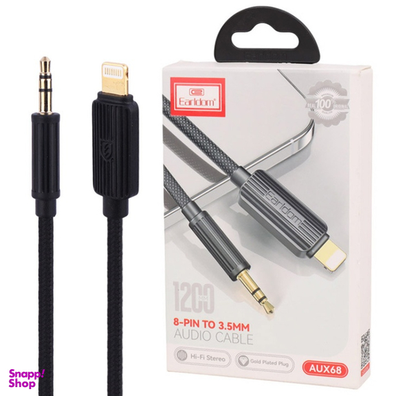 کابل تبدیل Lightning به Jack 3.5mm مدل ET-AUX68 طول 1.2 متر