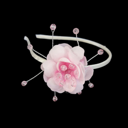 تل مو دخترانه مدل تک گل کریستالی کد VS-T1GKSS