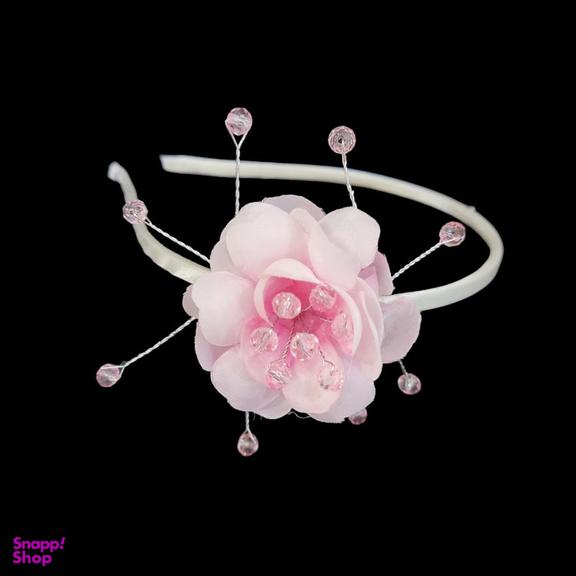 تل مو دخترانه مدل تک گل کریستالی کد VS-T1GKSS