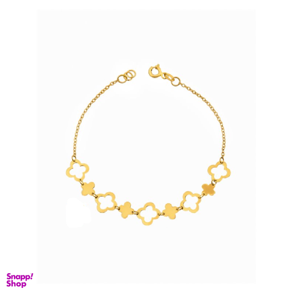 دستبند طلا 18 عیار زنانه اپال گلد مدل ونکلیف 2567