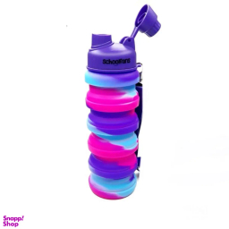 قمقمه سیلیکونی اسکول فنس طرح رنگین کمان کد 9344