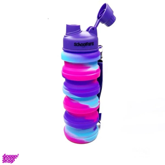 قمقمه سیلیکونی اسکول فنس طرح رنگین کمان کد 9344