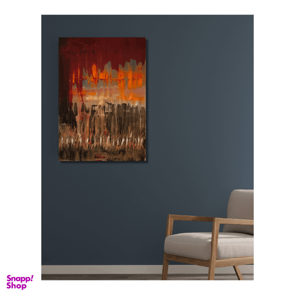 تابلو نقاشی شعله های زمین کد A020823