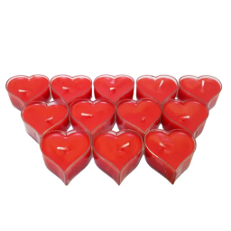 شمع وارمر طرح قلب مدل VM01 کد 001 بسته 12 عددی