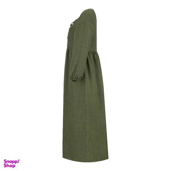 مانتو زنانه السانا مدل دلاوا کد 221053 رنگ زیتونی