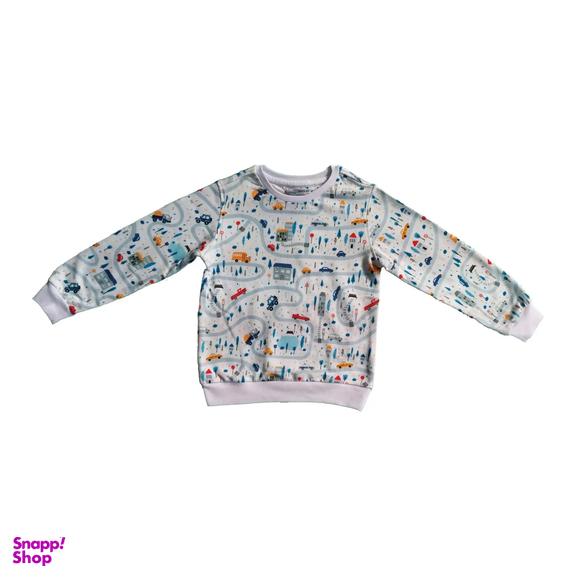 ست سویشرت و شلوار بچگانه گیزولان مدل ماشین