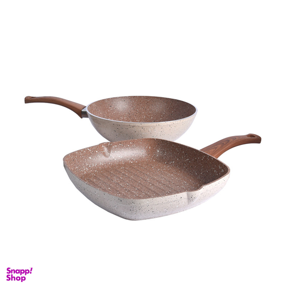 سرویس تابه 2 پارچه اویز مدل  wook-grill