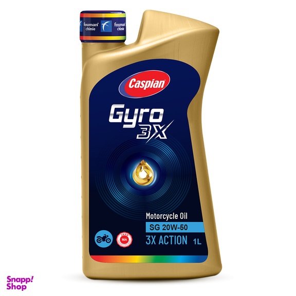 روغن موتور سیکلت کاسپین مدل GYRO SG 20W-50 حجم 1 لیتر