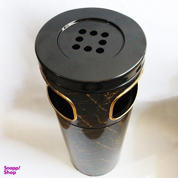 سطل زباله بهازکالا مدل کنارسالنی طرح ماربل کد YP-BZ80-14L