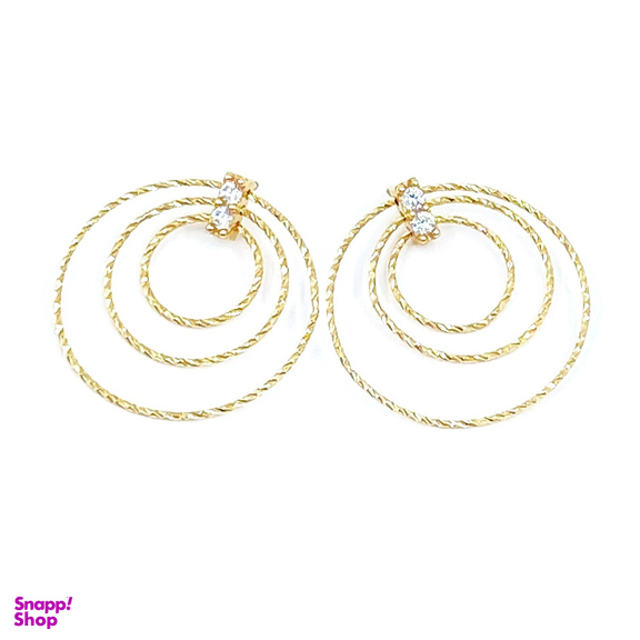 گوشواره طلا 18 عیار زنانه طرح خورشید کد 1134