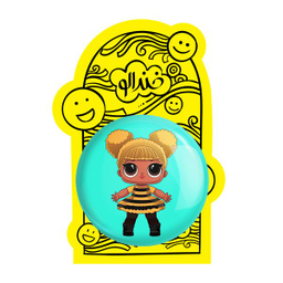 آینه جیبی خندالو طرح عروسک ال او ال LOL مدل تاشو کد 27871