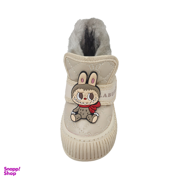 بوت دخترانه مدل لبوبو رنگ کرم