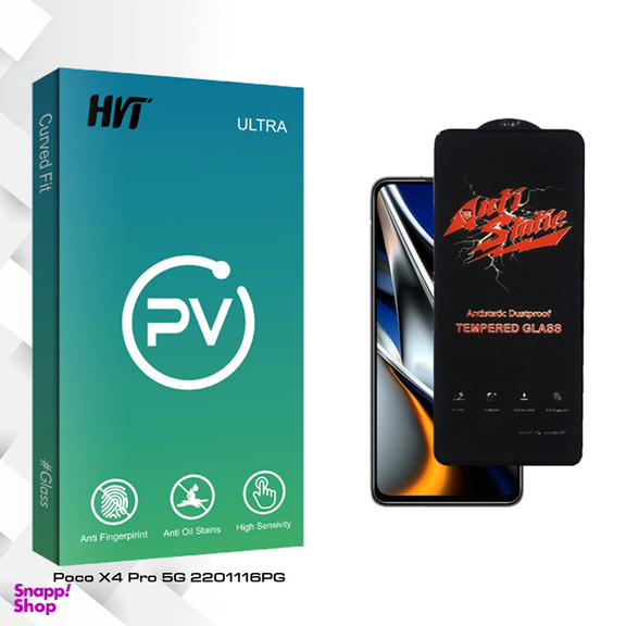 محافظ صفحه نمایش شیشه ای اچ وی تی مدل PV Glass AntiStatic مناسب برای گوشی موبایل شیائومی Poco X4 Pro 5G 2201116PG