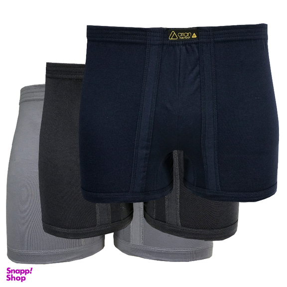 شورت مردانه آریان نخ باف مدل پادار 1412 مجموعه ۳ عددی