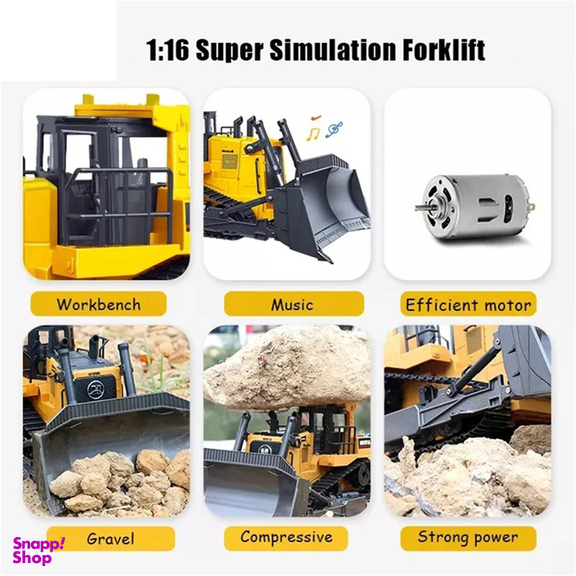 ماشین بازی کنترلی هوینا مدل RC BULLDOZER کد 1554