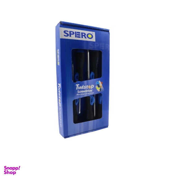 پیچ گوشتی دوسو و چهارسو اسپرو مدل YP-05-1829-905BX مجموعه 5 عددی