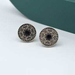 دکمه سردست نقره مردانه کد CSA01