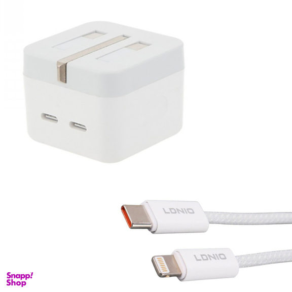 شارژر دیواری 35 وات اپل مدل P/A به همراه کابل الدینیو LC90