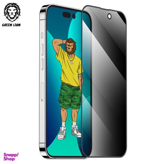 محافظ صفحه نمایش حریم شخصی گرین مدل Silicone Privacy-HD Plus مناسب برای گوشی موبایل اپل iPhone 14 Pro