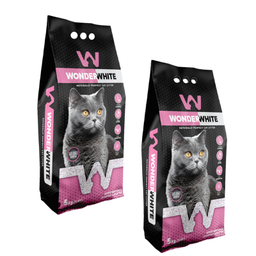 خاک گربه عطری واندر وایت مدل Baby Powder وزن 5 کیلوگرم بسته 2 عددی