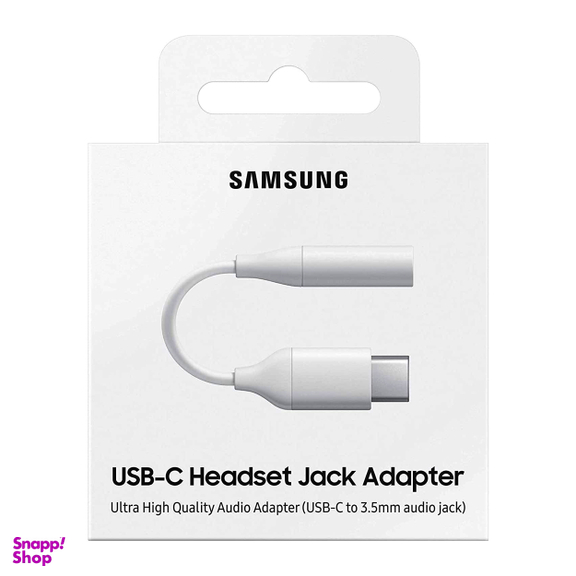 کابل تبدیل USB-C به جک 3.5 میلی متری سامسونگ مدل EE-UC10JUWEGUS طول 15 سانتی‌ متر