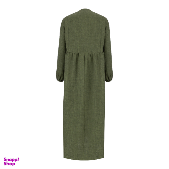 مانتو زنانه السانا مدل دلاوا کد 221053 رنگ زیتونی