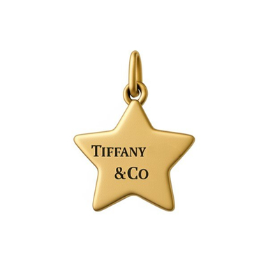 آویز گردنبند طلا 18 عیار زنانه مدل ستاره تیفانی