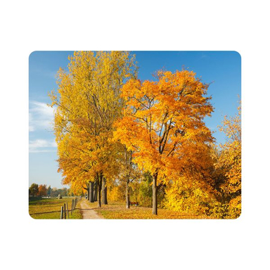 ماوس پد اطلس آبی طرح منظره طبیعت و درخت مدل T6818