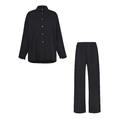 ست شومیز و شلوار زنانه لوینت مدل Nelsi کد 0118 رنگ مشکی
