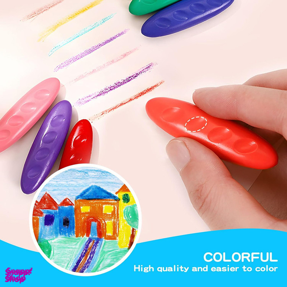 مداد شمعی جادویی نشکن 36 رنگ مدل بادومی