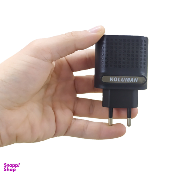 شارژر دیواری کلومن مدل KC-H110 بههمراه کابل تبدیل MicroUSB