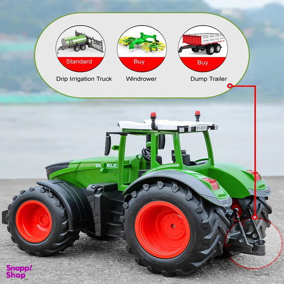 ماشین بازی کنترلی دبل ای مدل Tractor with sprinkler barrel E355-003