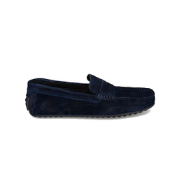 کفش کالج مردانه چرم مشهد مدل J6195 رنگ سرمه ای