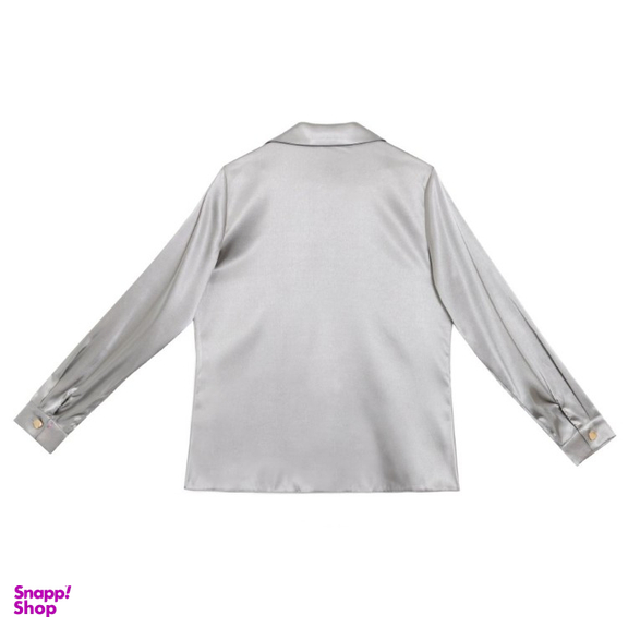 شومیز زنانه برنس مدل فروغ رنگ طوسی