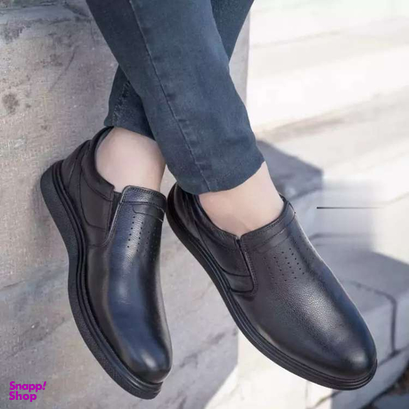 کفش راحتی چرم طبیعی مردانه مدل نیومن