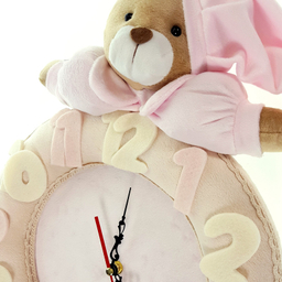 ساعت دیواری کودک نی نی سیس مدل خرس نانان کد W-N/P
