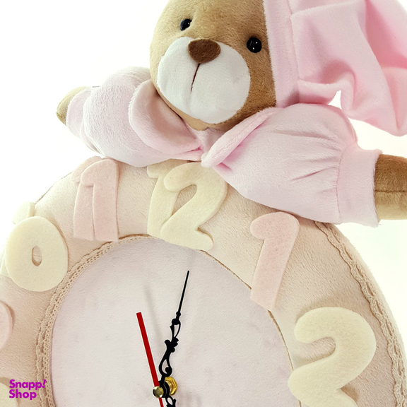 ساعت دیواری کودک نی نی سیس مدل خرس نانان کد W-N/P