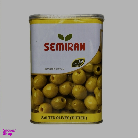 زیتون شور بی هسته سمیران وزن ۲۶۰۰ گرم