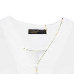 شومیز زنانه برنس مدل شکوفا رنگ سفید