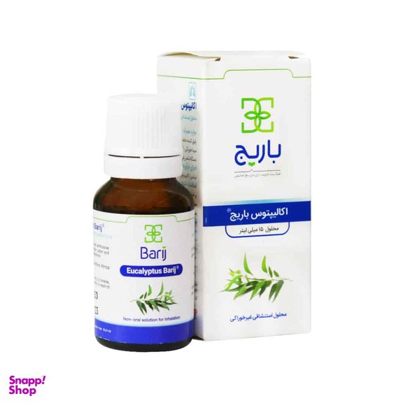 محلول بخور باریج اسانس مدل اکالیپتوس حجم 15 میلی لیتر