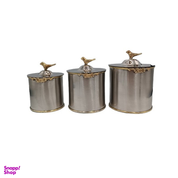 بانکه برنجی مدل گنجشک کد 88528 مجموعه 3 عددی