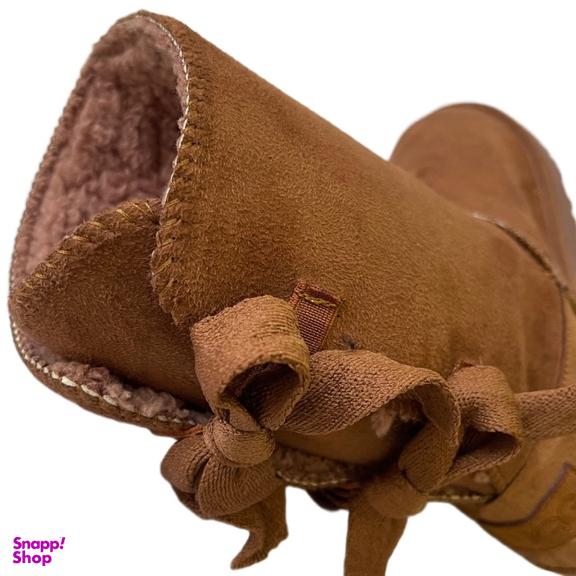 بوت زنانه طرح اگ مدل پشت بندی رنگ عسلی